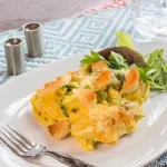 slow cooker chicken divan, chicken divan crock pot recipe, easy chicken divan, creamy chicken divan