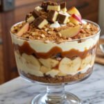 Fall dessert trifle, Caramel apple layered dessert, Cookie dough apple trifle, Easy fall dessert recipe, Trifle with caramel and apples