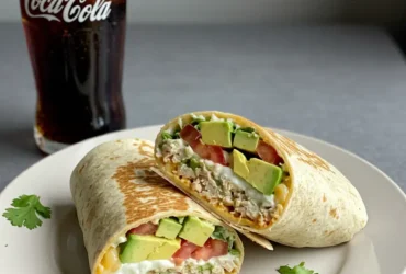 Healthy Chicken Wrap with Avocado