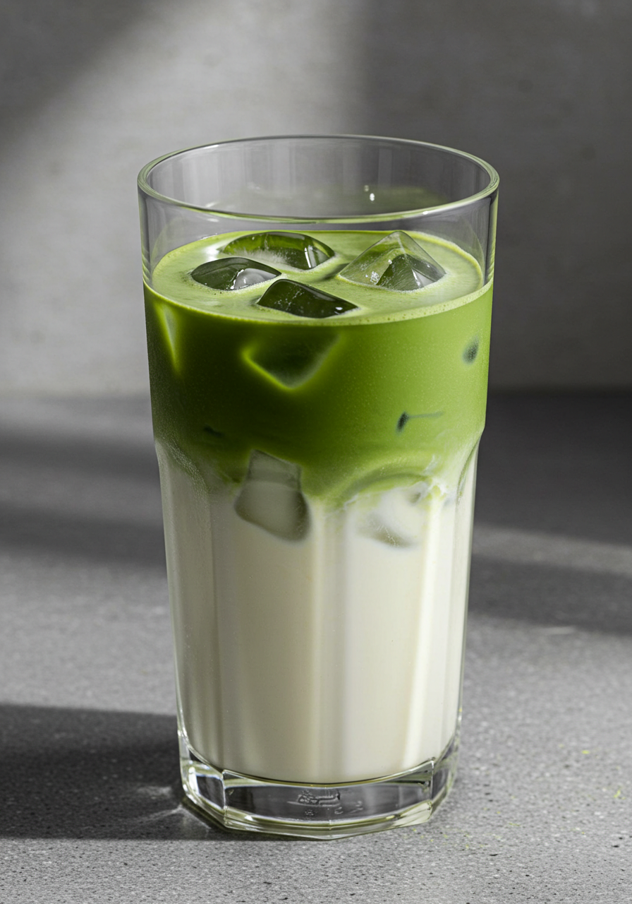 Matcha Blueberry Latte